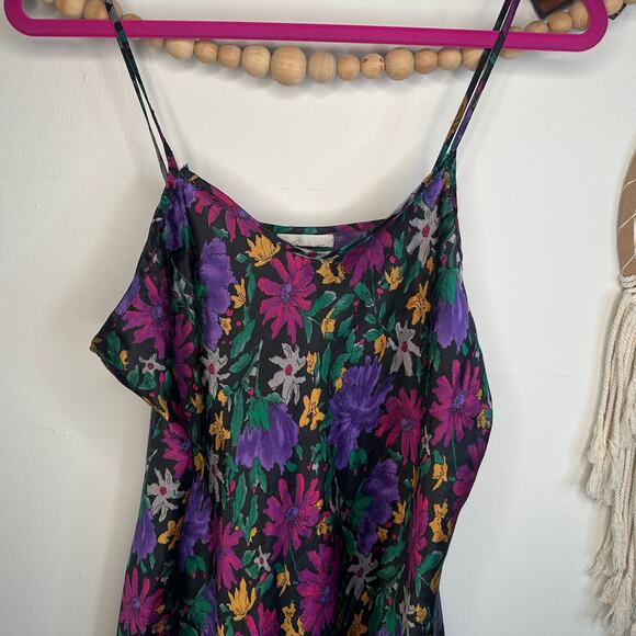 Vintage Inner Most Floral Satin Slip Dress - Picture 2 of 6